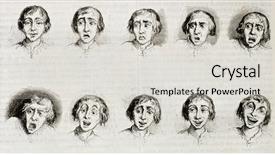  Presentation with biology fungi 3d illustration - Theme featuring printmaking - old illustration showing different expressions background and a  colored foreground