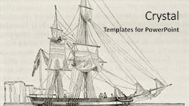  Presentation with antique - Theme enhanced with printmaking - quaiche old illustration antique vessel background and a lemonade colored foreground