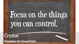  Presentation with motivational - PPT theme featuring prioritization - focus on the things you background and a tawny brown colored foreground