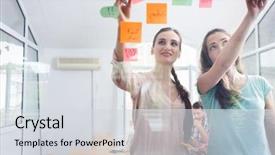  Presentation with space time - PPT theme featuring prioritization and better time management background and a light gray colored foreground