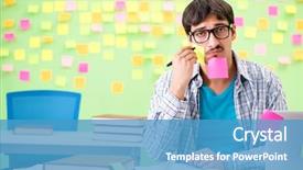  Presentation with student support - Cool new presentation theme with priority learning - student with many conflicting priorities backdrop and a  colored foreground