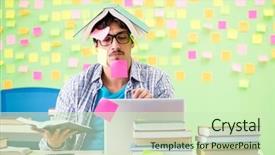  Presentation with student - PPT layouts having priority learning - student with many conflicting priorities background and a soft green colored foreground