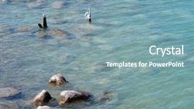  Presentation with kazakhstan - Theme enhanced with priozersk - former soviet anti-ballistic background and a seafoam green colored foreground