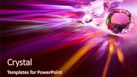  Presentation with diamonds - Presentation consisting of prism - light dispersed through fake diamonds background and a wine colored foreground