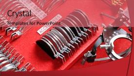  Presentation with prism - Beautiful slide set featuring prism - trial frame with lenses backdrop and a coral colored foreground