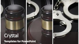  Presentation with legal - Beautiful presentation featuring prison book - legal law concept image backdrop and a dark gray colored foreground