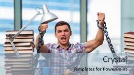 Presentation with graduation - Beautiful theme featuring prison book - young man preparing for graduation backdrop and a  colored foreground