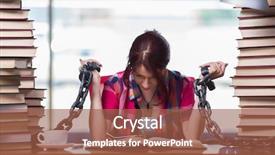  Presentation with young college student diagnosis of sti - PPT theme consisting of prison book - young woman student preparing background and a  colored foreground