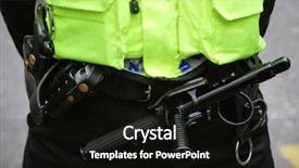  Presentation with british - Amazing presentation theme having prison officers - close-up of british policeman wearing backdrop and a black colored foreground