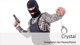  Presentation with history earth globe isolated white - PPT theme enhanced with prison officers - soldier with handcuffs isolated background and a white colored foreground