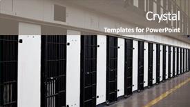  Presentation with prison bars - Presentation theme featuring prison background and a gray colored foreground
