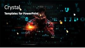  Presentation with privacy - Cool new presentation with privacy-safety-concept-mixed-media backdrop and a black colored foreground