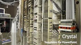  Presentation with server - Audience pleasing PPT layouts consisting of private automatic branch exchange backdrop and a  colored foreground