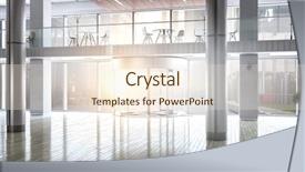  Presentation with banking - Amazing slide deck having private banking - 3d business office mixed media backdrop and a cream colored foreground