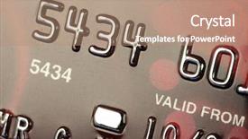  Presentation with banking - Slides featuring private banking - credit card close up background and a  colored foreground