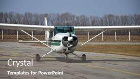  Presentation with cessna aircraft - Presentation design enhanced with private-cessna-aircraft-small-private background and a gray colored foreground