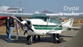  Presentation with cessna aircraft - Amazing presentation theme having private-cessna-aircraft-small-private backdrop and a light blue colored foreground