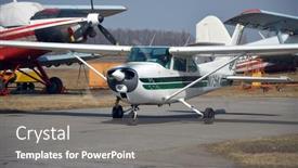  Presentation with cessna aircraft - Slide deck having private-cessna-aircraft-small-private background and a gray colored foreground