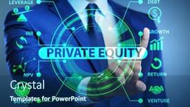  Presentation with equity - Audience pleasing slide deck consisting of private-equity-investment-business-concept backdrop and a ocean colored foreground