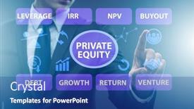  Presentation with equity - PPT theme consisting of private-equity-investment-business-concept background and a ocean colored foreground