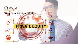 Presentation with equity - Audience pleasing PPT layouts consisting of private-equity-investment-business-concept backdrop and a sky blue colored foreground