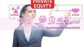  Presentation with equity - Theme featuring private-equity-investment-business-concept background and a pink colored foreground