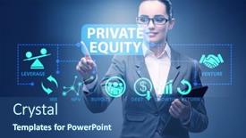  Presentation with equity - PPT layouts having private-equity-investment-business-concept background and a ocean colored foreground