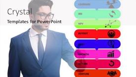  Presentation with equity - Presentation enhanced with private-equity-investment-business-concept background and a white colored foreground