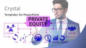  Presentation with equity - Cool new presentation theme with private-equity-investment-business-concept backdrop and a white colored foreground
