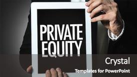  Presentation with equity - Presentation design with private equity background and a dark gray colored foreground
