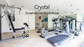  Presentation with condominium - PPT theme having private gym in a condominium background and a  colored foreground