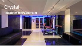  Presentation with tool belt tools - Theme with private gym with tools sofa background and a  colored foreground