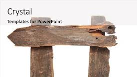  Presentation with old wood - Amazing presentation theme having private label - old weathered wood sign isolated backdrop and a white colored foreground
