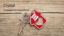  Presentation with rustic herbs on wood - Cool new slide deck with private label - sign home sweet home backdrop and a coral colored foreground