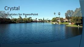  Presentation with access - Colorful PPT theme enhanced with private lake with homes and boats in lake forest california lake forest has many private lakes with limited access to the general public making it an ideal and serene location to live life backdrop and a light blue colored foreground