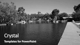  Presentation with access - Cool new slide set with private lake with homes and boats in lake forest california lake forest has many private lakes with limited access to the general public making it an ideal and serene location to live life backdrop and a dark gray colored foreground