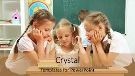  Presentation with lesson of prepositional phrase grade 5 - Audience pleasing slide set consisting of private school - portrait of happy schoolgirls backdrop and a  colored foreground