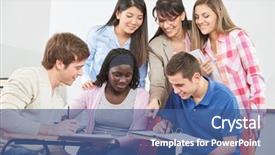  Presentation with teaching and learning - Presentation with private school - team of teenage students learning background and a  colored foreground