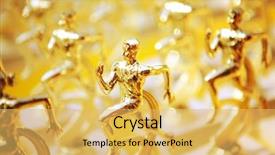  Presentation with cheap - Presentation theme featuring running prize - cheap plastic mass produced children's background and a yellow colored foreground