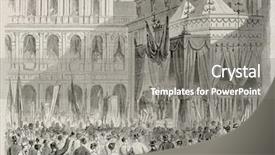  Presentation with rewards - PPT layouts with prize giving ceremony in venice background and a gray colored foreground