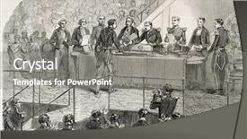  Presentation with prize - Slides having prize giving ceremony to shooting background and a gray colored foreground