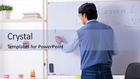  Presentation with anatomy - Colorful slide deck enhanced with prize presentation - young lecturer teacher teaching anatomy backdrop and a  colored foreground