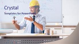  Presentation with whiteboard - Amazing presentation having prize presentation - young male architect in front backdrop and a sky blue colored foreground