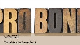  Presentation with human rights concept the text - Presentation design featuring pro bono - free service concept background and a coral colored foreground