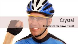  Presentation with rider - Slide deck enhanced with pro cycling - professional bike rider all background and a  colored foreground