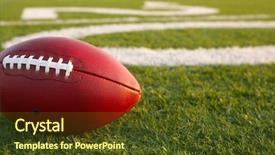  Presentation with football - Theme enhanced with pro football near the twenty background and a tawny brown colored foreground