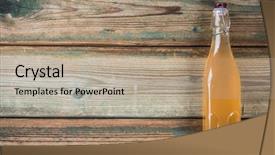  Presentation with healthy drink - Audience pleasing slide set consisting of pro life - fermented drink concept - healthy backdrop and a coral colored foreground