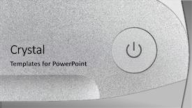  Presentation with power button - Cool new PPT theme with  backdrop and a  colored foreground