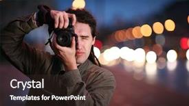  Presentation with speed camera in night - Slides having people traffic - photographer taking photo with dslr background and a tawny brown colored foreground