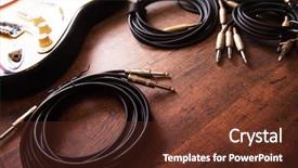  Presentation with instrument - Slide deck consisting of set up - setting up an recording environment background and a tawny brown colored foreground